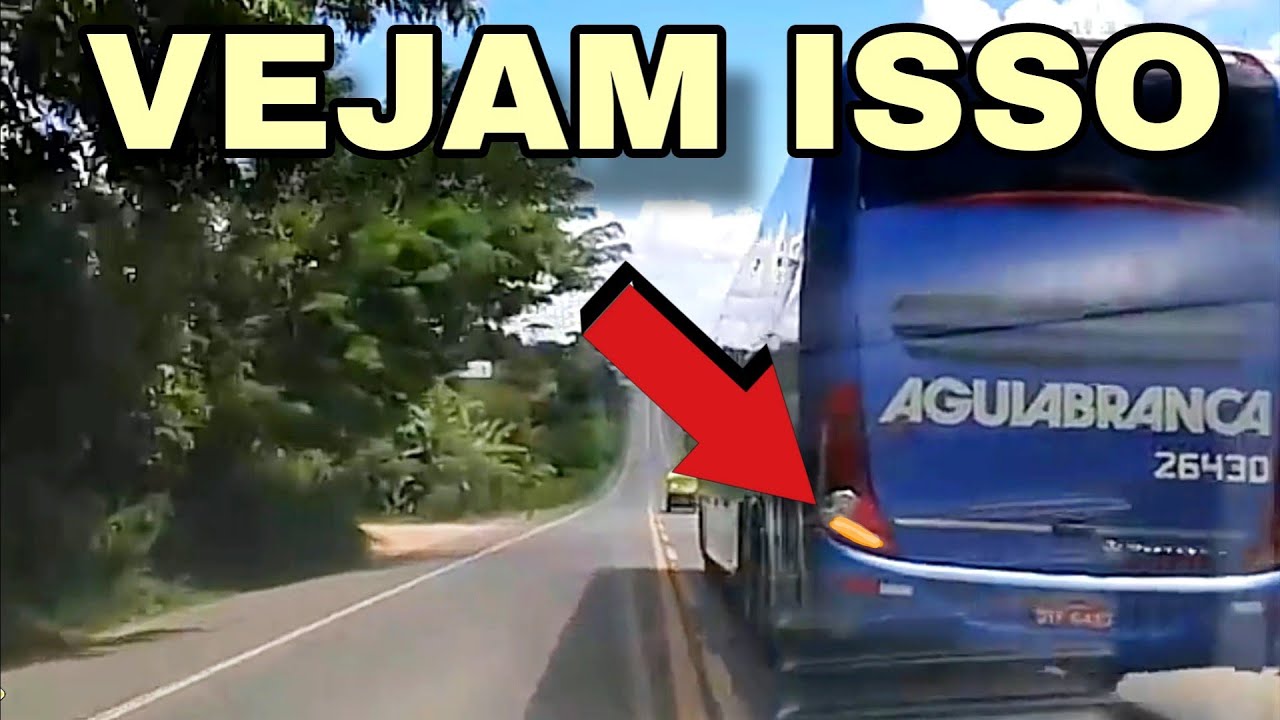 Vejam o motorista da Águia Branca, fazendo comunicação com setas para minha ultrapassagem