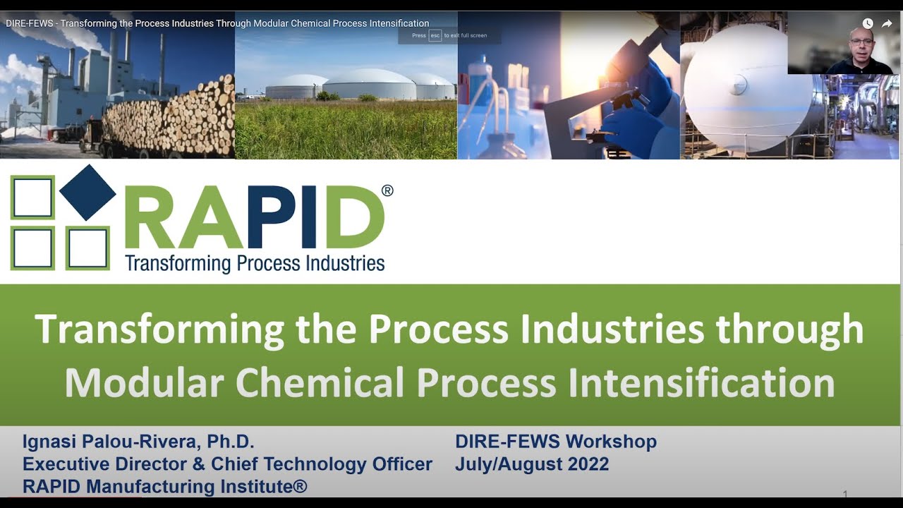 Transforming the Process Industries Through Modular Chemical Process Intensification
