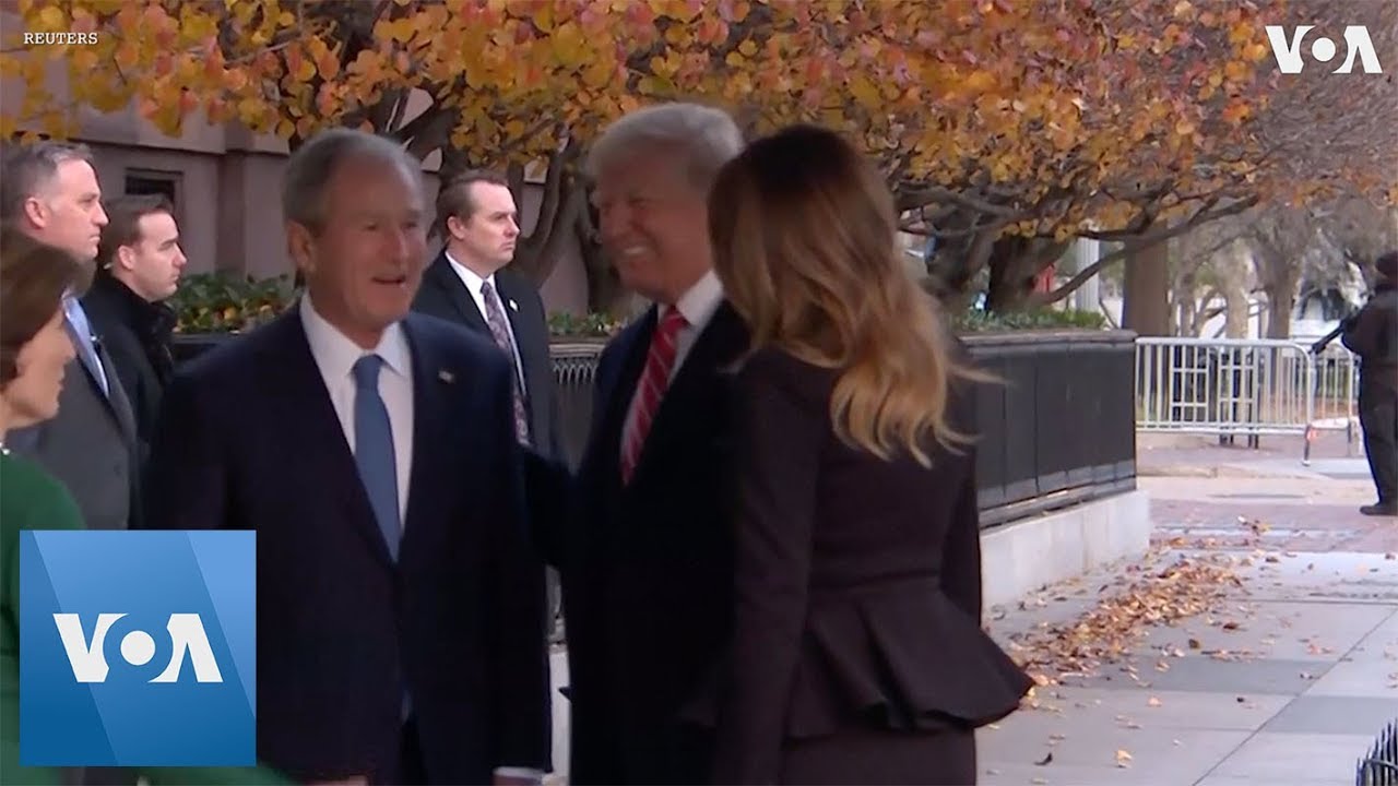 Trumps Visit the Bush Family at Blair House