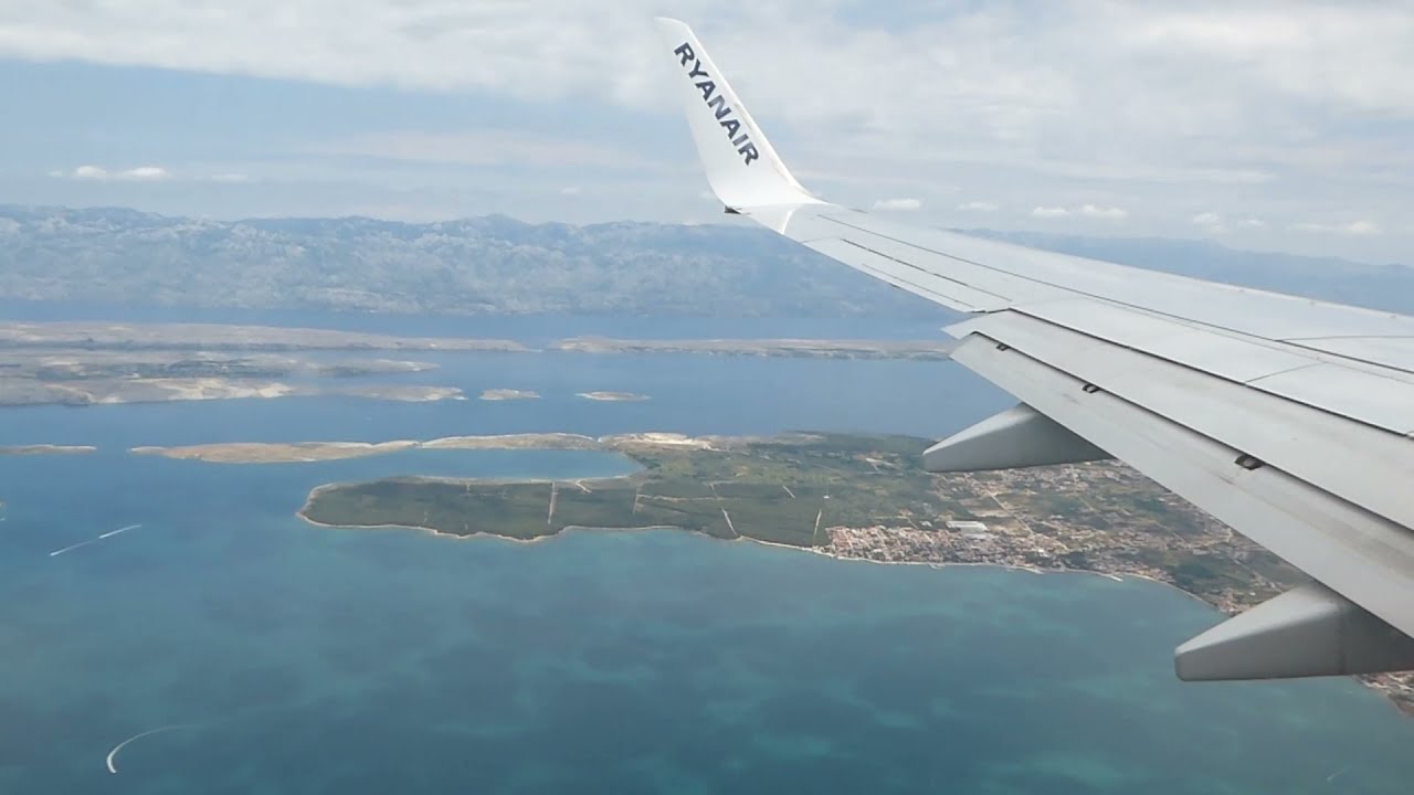 Panoramic city and coastal view | Budapest to Zadar | Ryanair 737-800