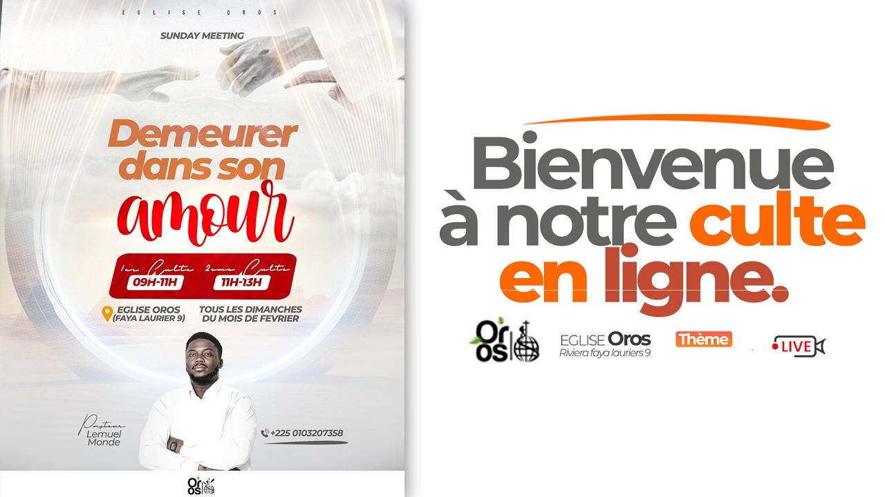 DEMEURER DANS SON AMOUR - PST LEMUEL MONDE -01/03/26