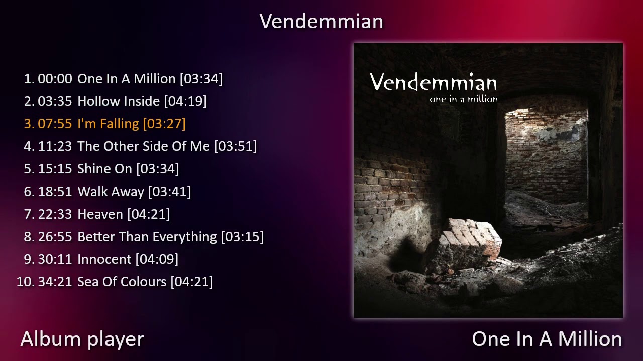 Vendemmian - One In A Million (Full Album Player) [ Gothic-Rock Post-Punk ]