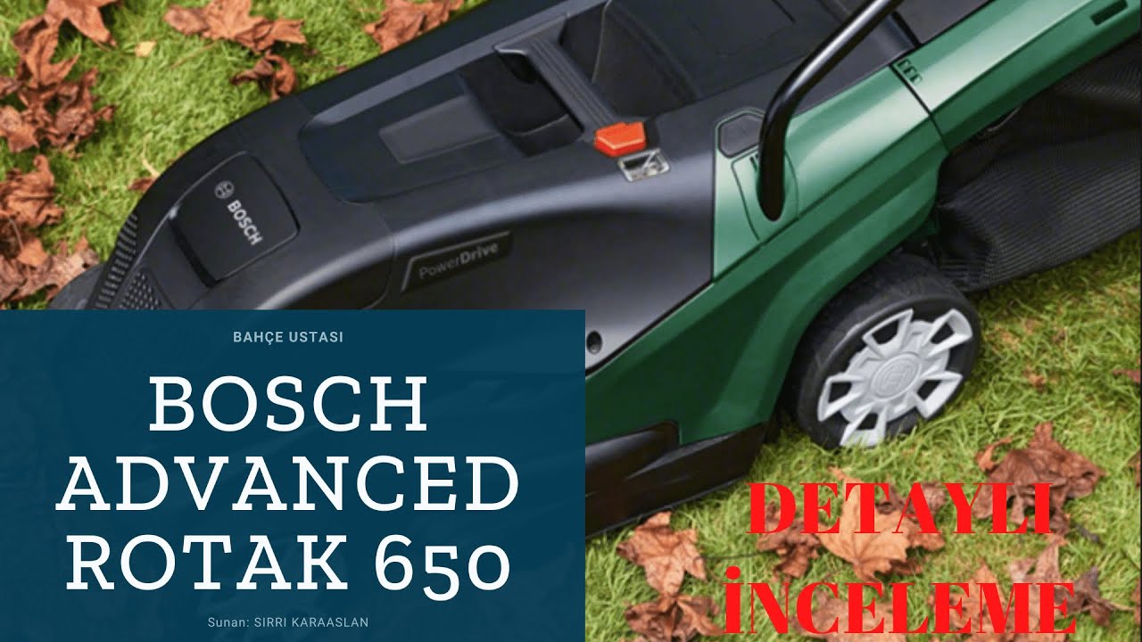 Bosch Rotak 650 Elektrikli Çim Biçme Makinesi inceleme