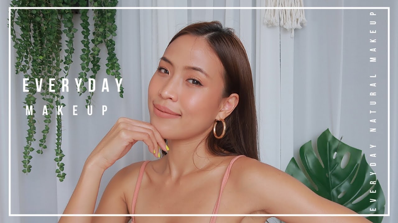 แต่งหน้าสาวผิวแทน โทนนู้ดแบบธรรมชาติ | everyday makeup 2019