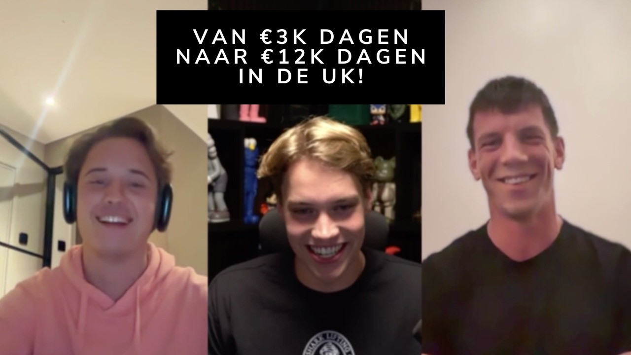 Tristan en Remco gingen van €3K per dag naar €12K per dag in de UK...