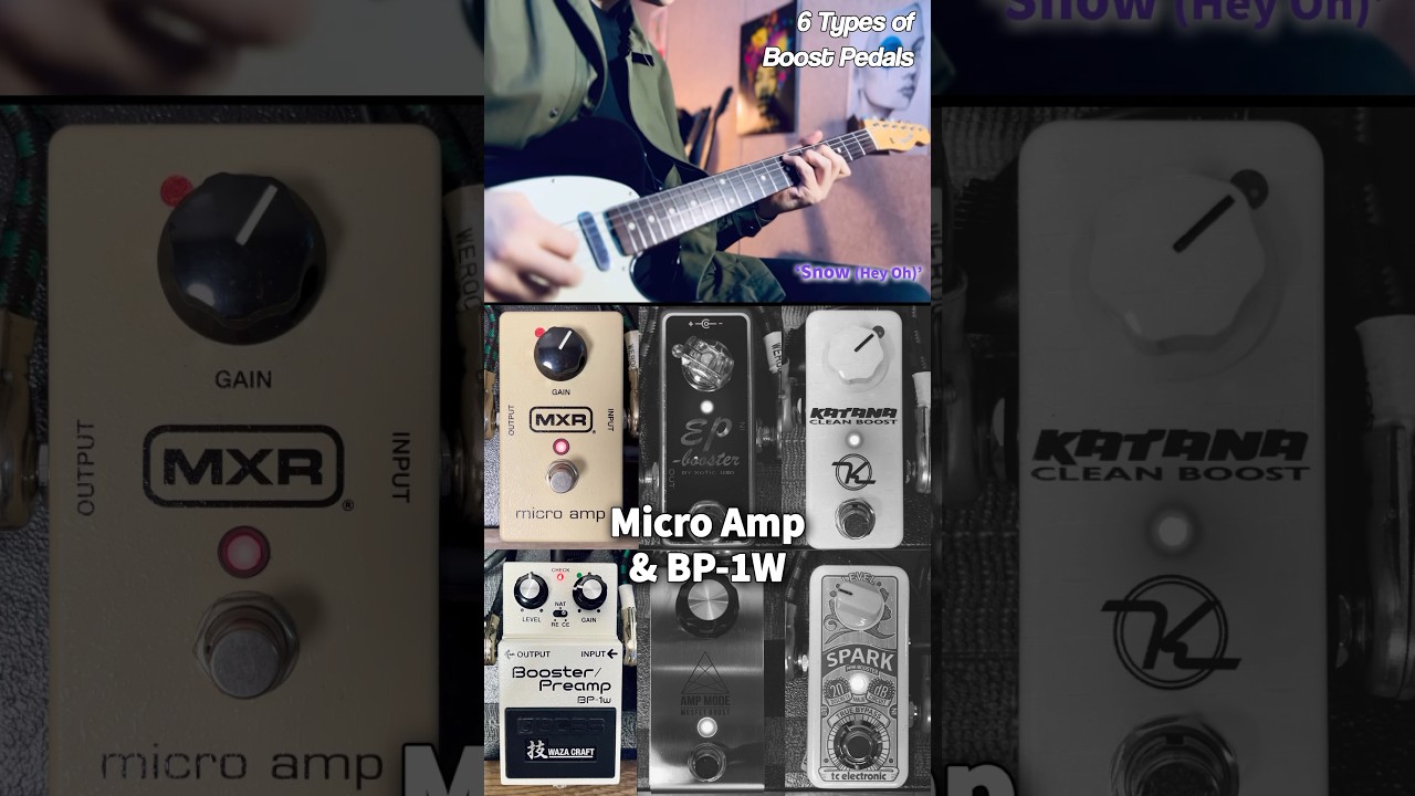 MXR Micro Amp VS Xotic EP Booster VS Keeley Katana VS TC Electronic Spark VS BOSS BP-1W VS Amp Mode