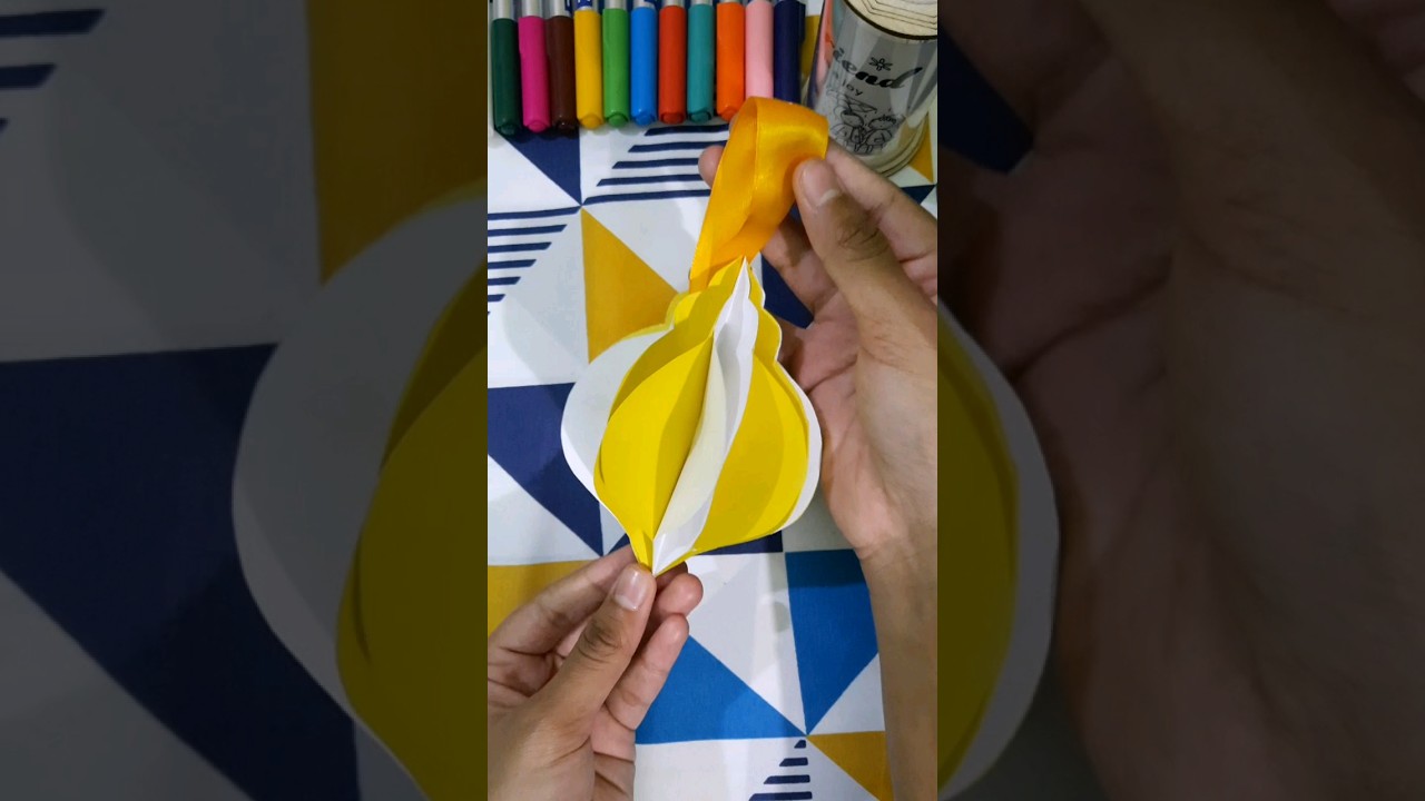 Diy hanging decor #easy ramadan decor #handmade #diy lantern #ramadanspecial #craft