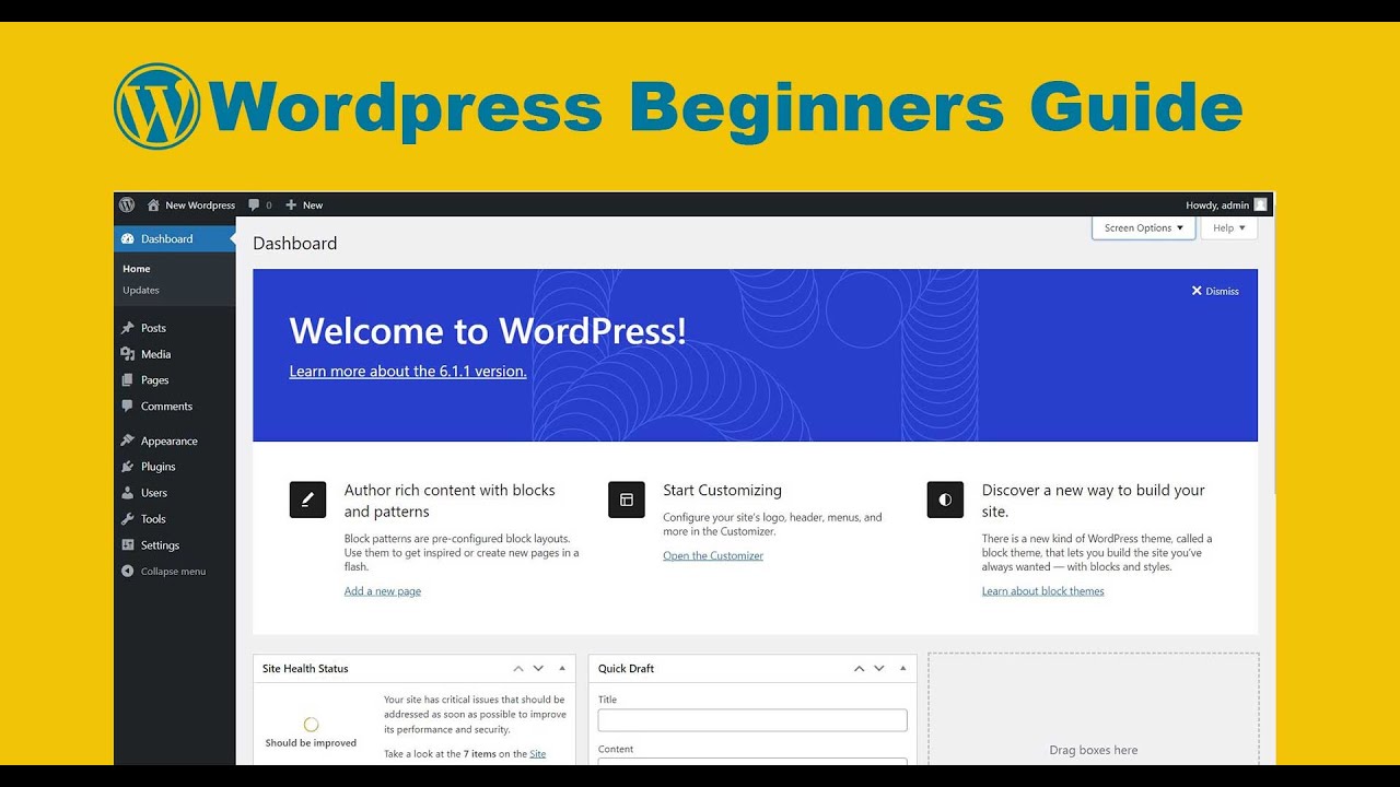 WordPress Tutorial For Beginners 2023 - 😃 It's easier than you think