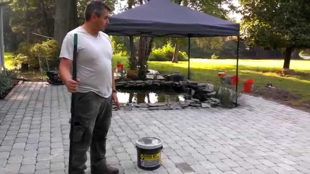 Patio pavers installation