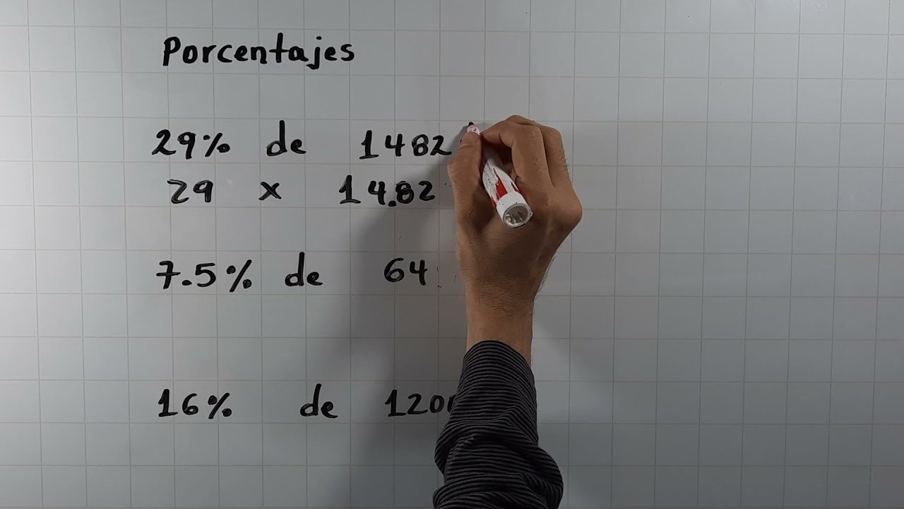 Calcular el porcentaje de un número. Parte 3.