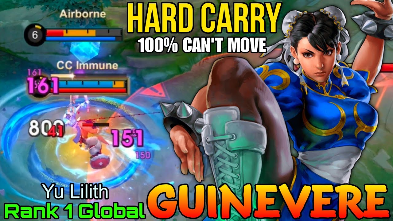 Hard Carry Guinevere VS Supreme Enemies - Top 1 Global Guinevere by Yu Lilith - Mobile Legends