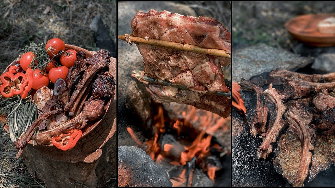 Juicy pirzola on a stone | Сочные пирзола на камне