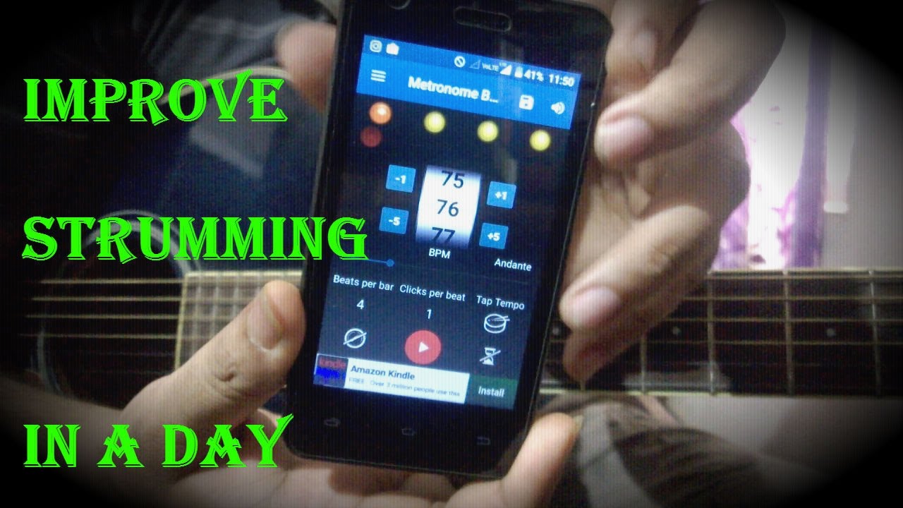 Strum Guitar Like A Pro Using Metronome - Improve Strumming In a DAY!!!
