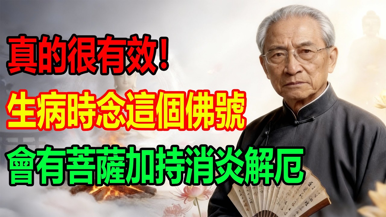 真的很有效！生病時念這個佛號，會有菩薩加持消炎解厄