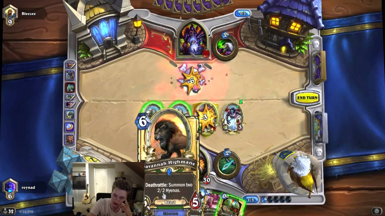 [Hearthstone] Reynad's Naxxramas Hunter Vs. Hand Lock