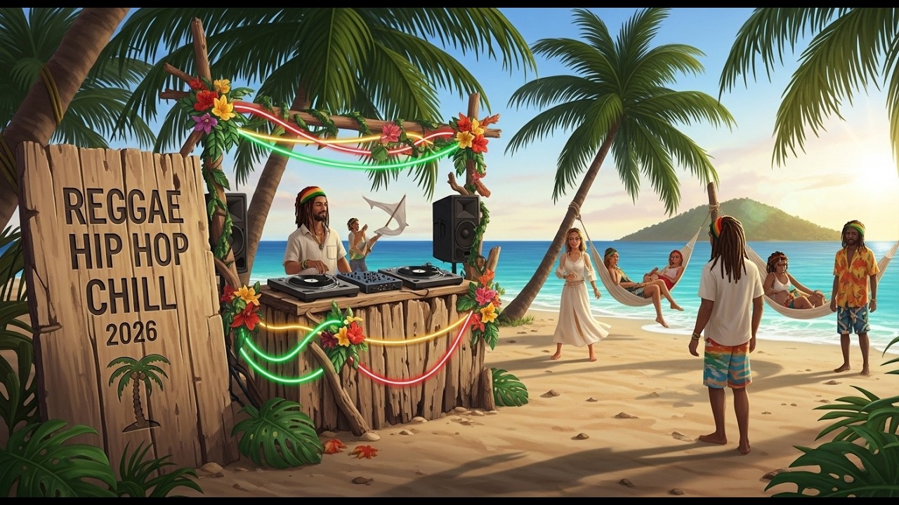 Reggae Hip Hop Chill 2026 🌴 Relaxing Island Beats for Stress Relief #relaxingmusic #islandvibes