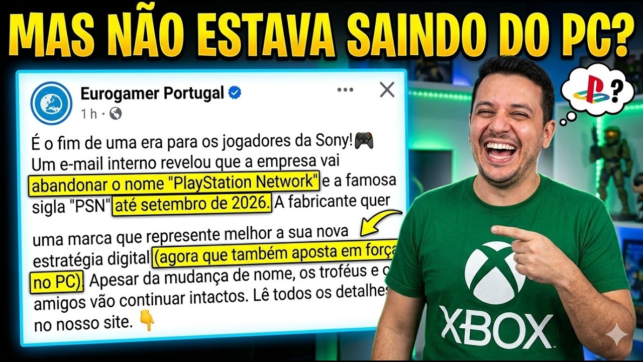 TROLHA  - SONY FAZ UM REBRAND DA PSN PARA ABRANGER TAMBEM SEUS JOGOS NO PC + NOTICIAS!