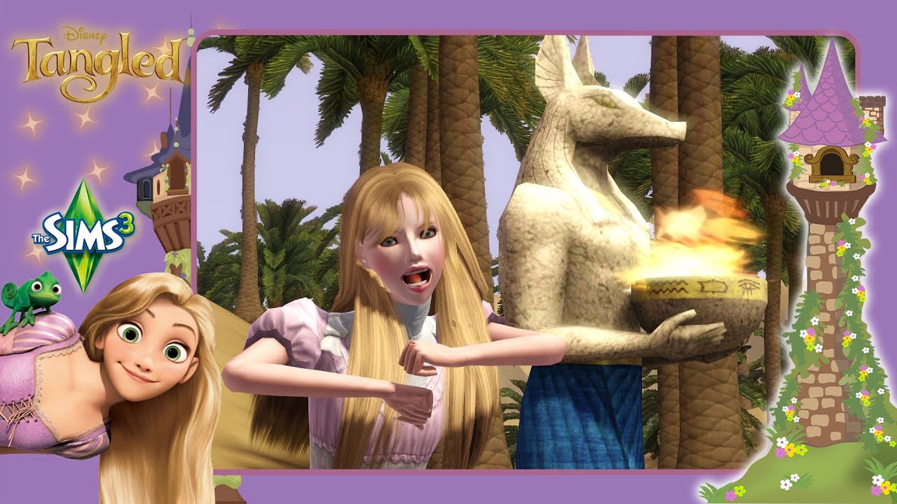 The Sims 3 Tangled☀️💜#14 เที่ยวอียิปต์ สำรวจพีระมิด 🐫