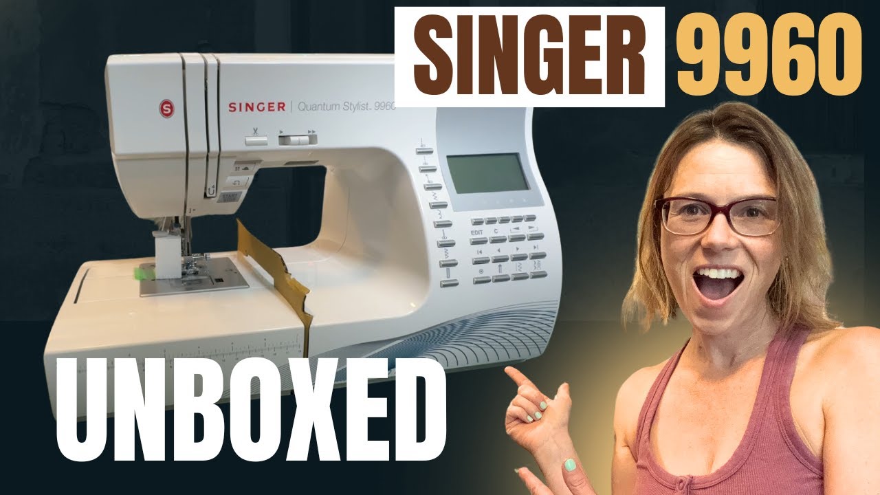 Распаковка швейной машинки Singer Quantum Stylist 9960 + первый тест стежка | Что внутри коробки?