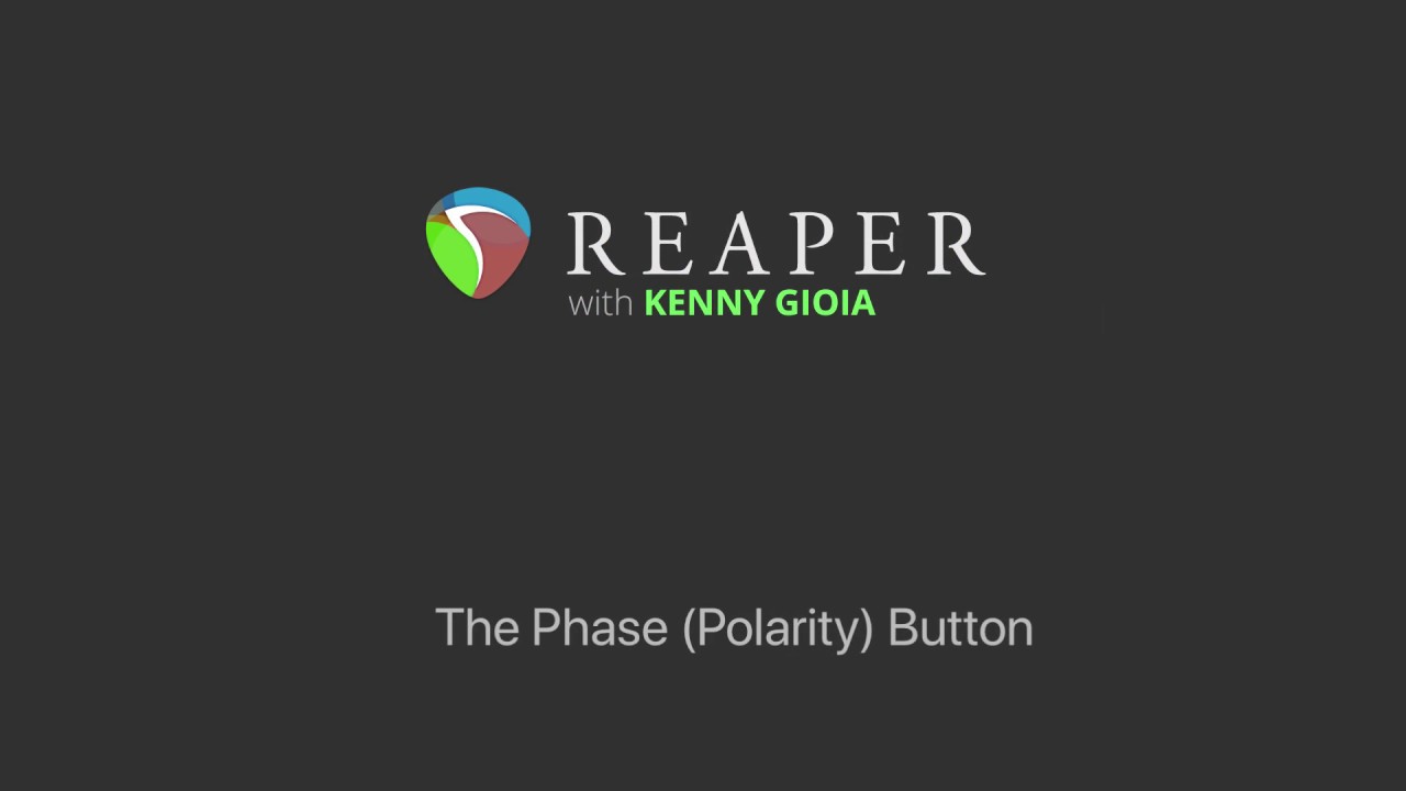 The Phase (Polarity) Button in REAPER