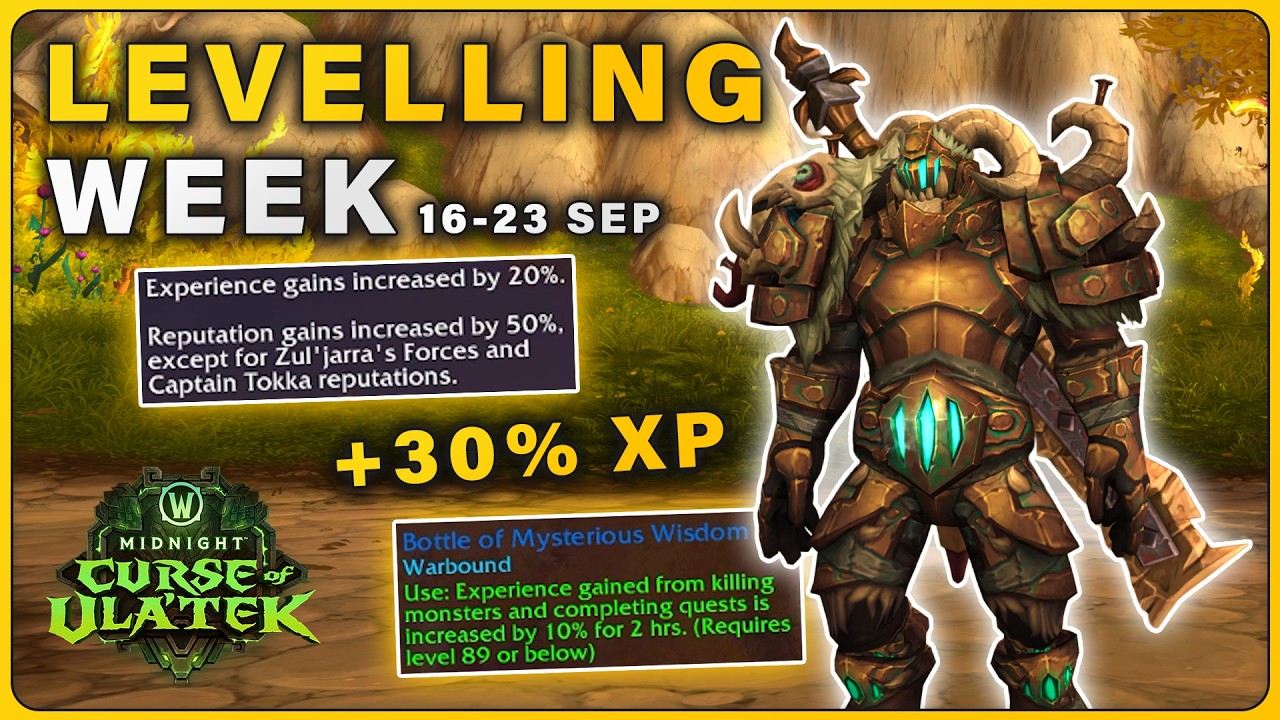 The Fastest Alt Leveling Week with 30% XP Buff in WoW Midnight