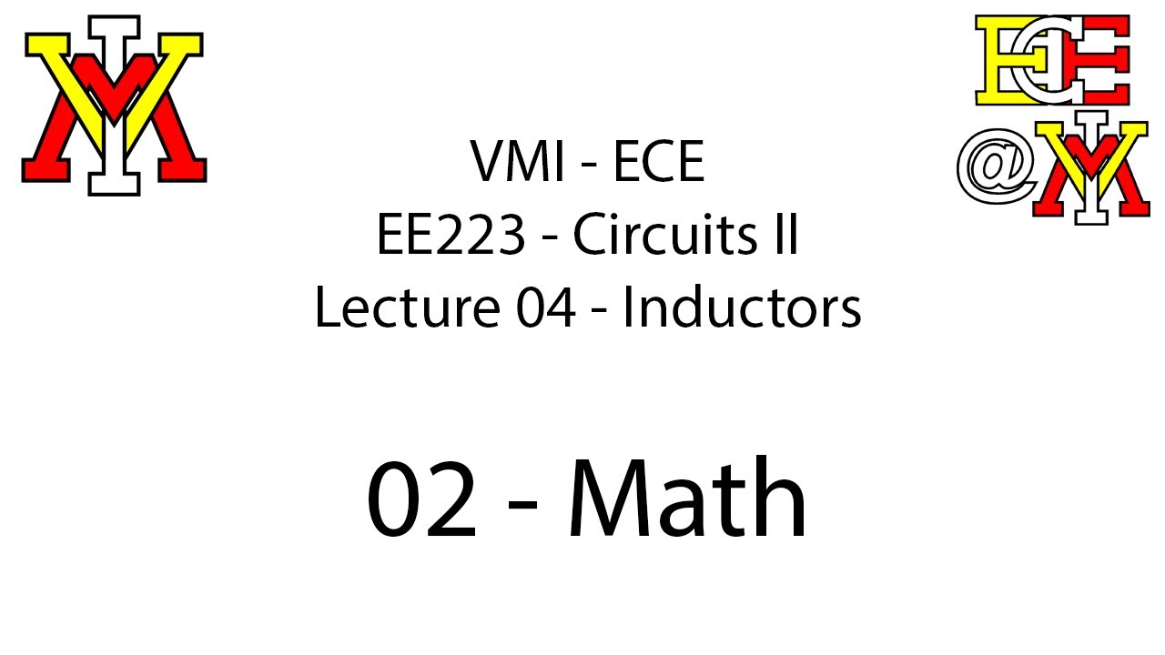 EE223 - 04 Inductors - 02 Math
