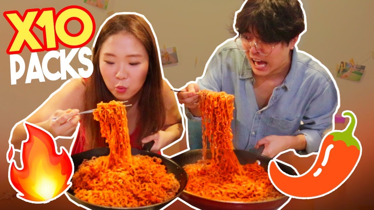 EL RAMEN M&Aacute;S PICANTE DEL MUNDO 10X 🔥 MUKBANG  | kenroVlogs