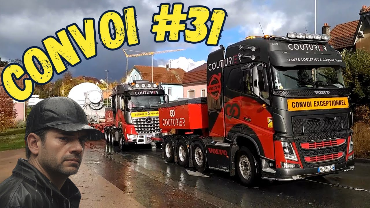 mode mouillé: convoi exceptionnel couturier dans la tempête!