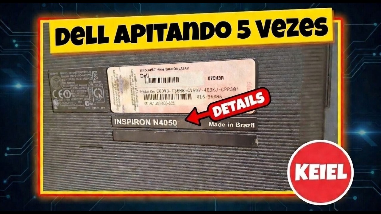 Dell Inspiron N4050 apitando 5 vezes? Veja o que fazer!