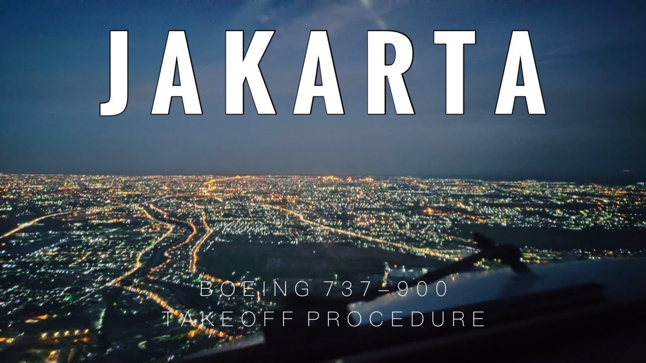 SOEKARNO - HATTA // TAKE OFF RUNWAY 25L // COCKPIT VIEW CGK - DPS