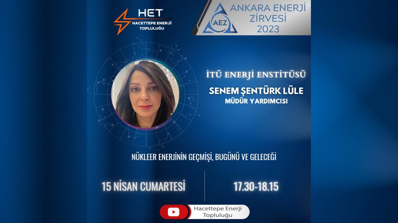 Ankara Enerji Zirvesi | Senem Şentürk Lüle | İTÜ Enerji Enstitüsü