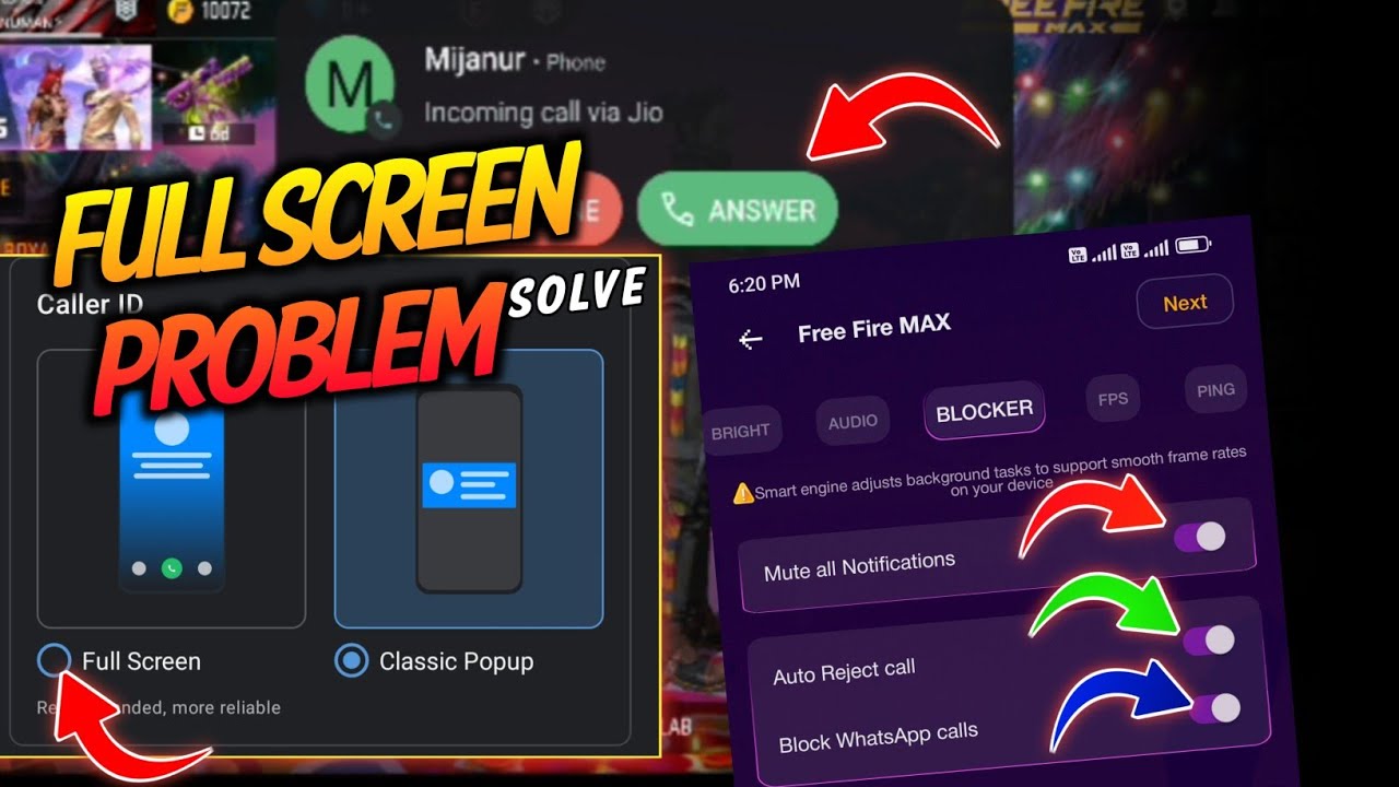 Gaming Call Problem FIXED! 😳 Unlimited Gameplay Time Trick 2025!