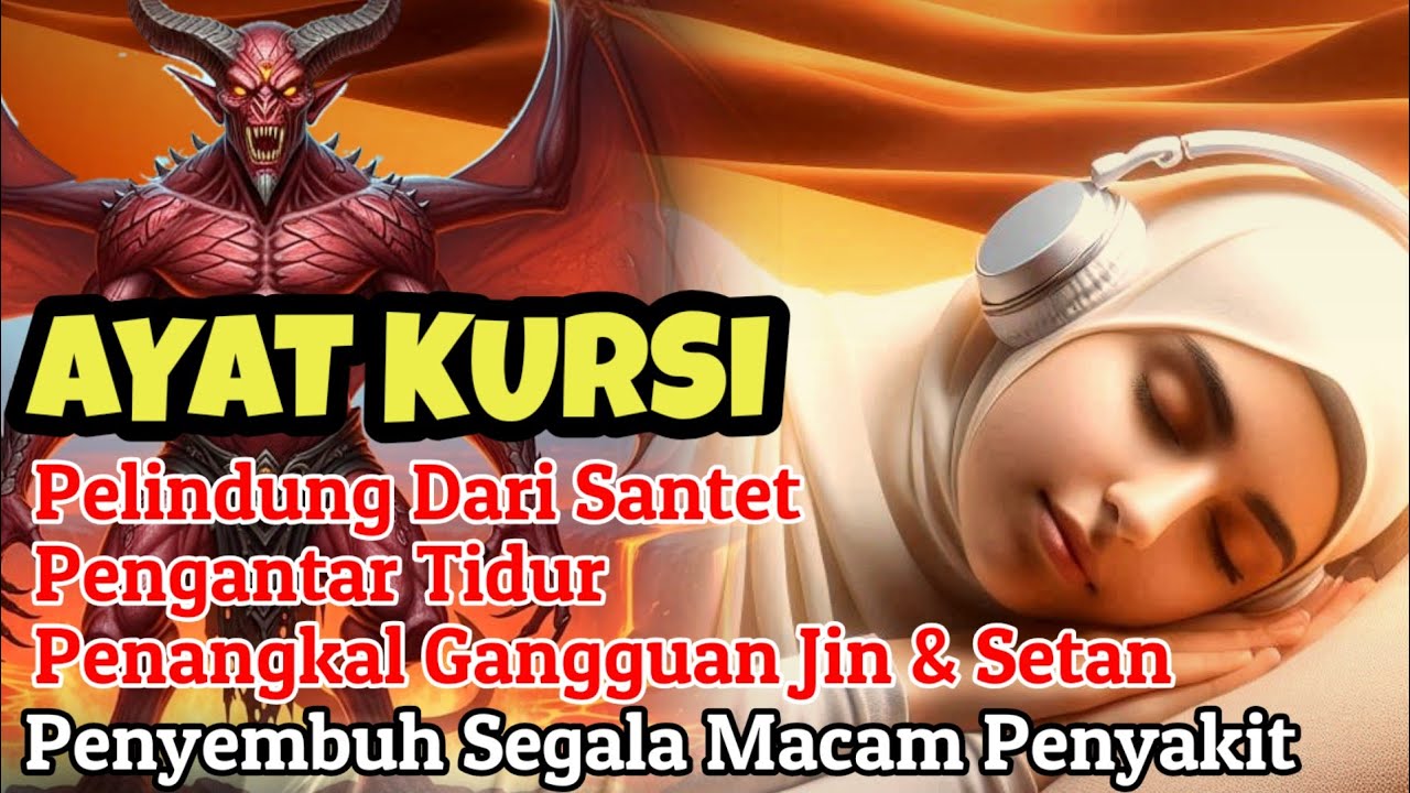 Ayat Kursi Penenang Hati & Pikiran | Bacaan Penangkal Jin dan Setan Sebelum Tidur