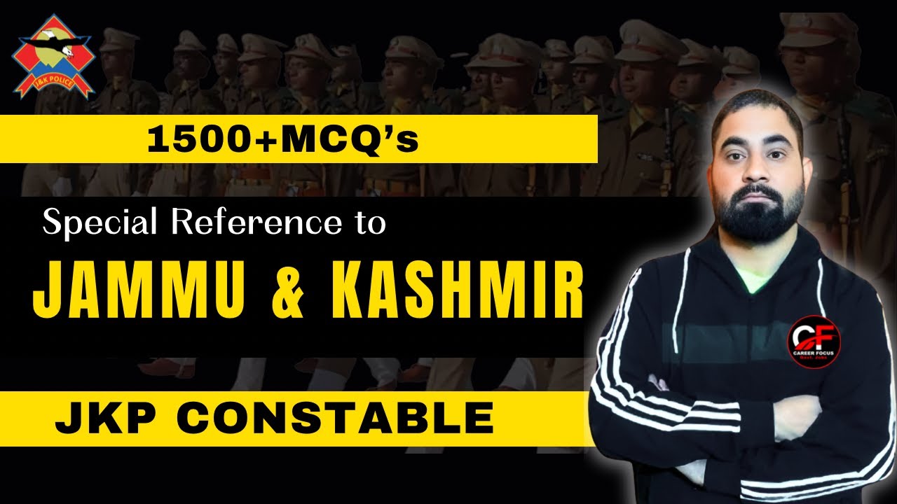 1500+ MCQ's on JAMMU KASHMIR in One Class | REAL Marathon | JKP CONSTABLE