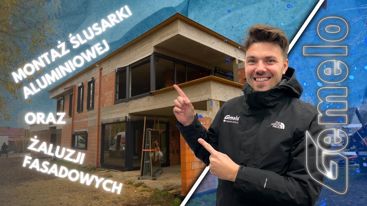 Nowoczesny dom kaskadowy na Podkarpaciu | Montujemy Okna Aluminiowe i żaluzje fasadowe | Gemelo