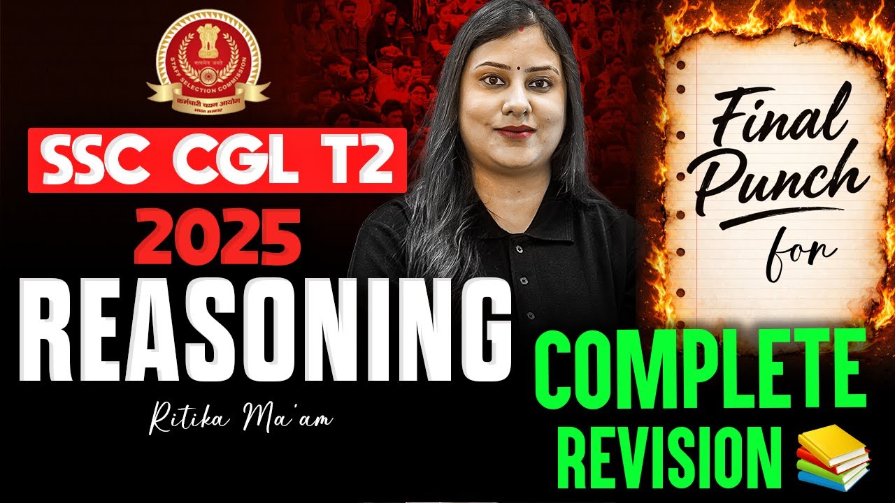 SSC CGL Tier 2 Reasoning Practice Set | SSC CGL Mains Reasoning Practice Set by Ritika Mam