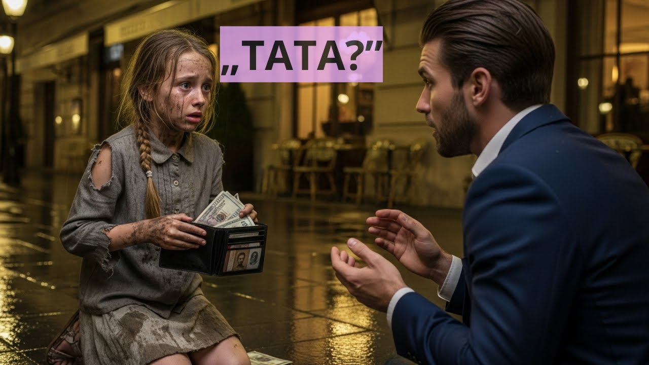 Fetița cerșetoare a găsit un portofel plin cu bani și a spus: „Nu e al meu, dar poate e tatăl meu...