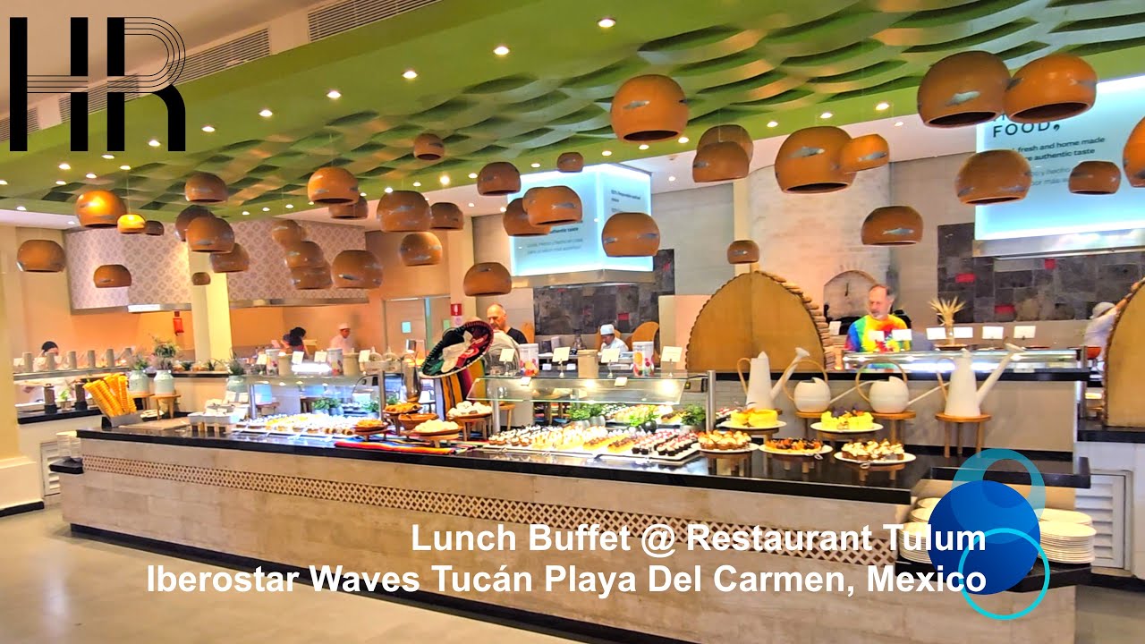Iberostar Waves Tuc&aacute;n. Playa Del Carmen, Mexico. Lunch Buffet at Restaurant Tulum.