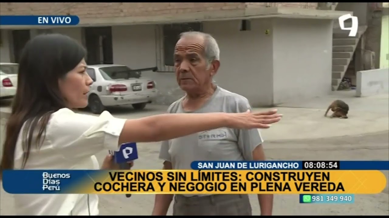 Vecinos sin límites: Construyen cochera y tienda en plena vereda de SJL