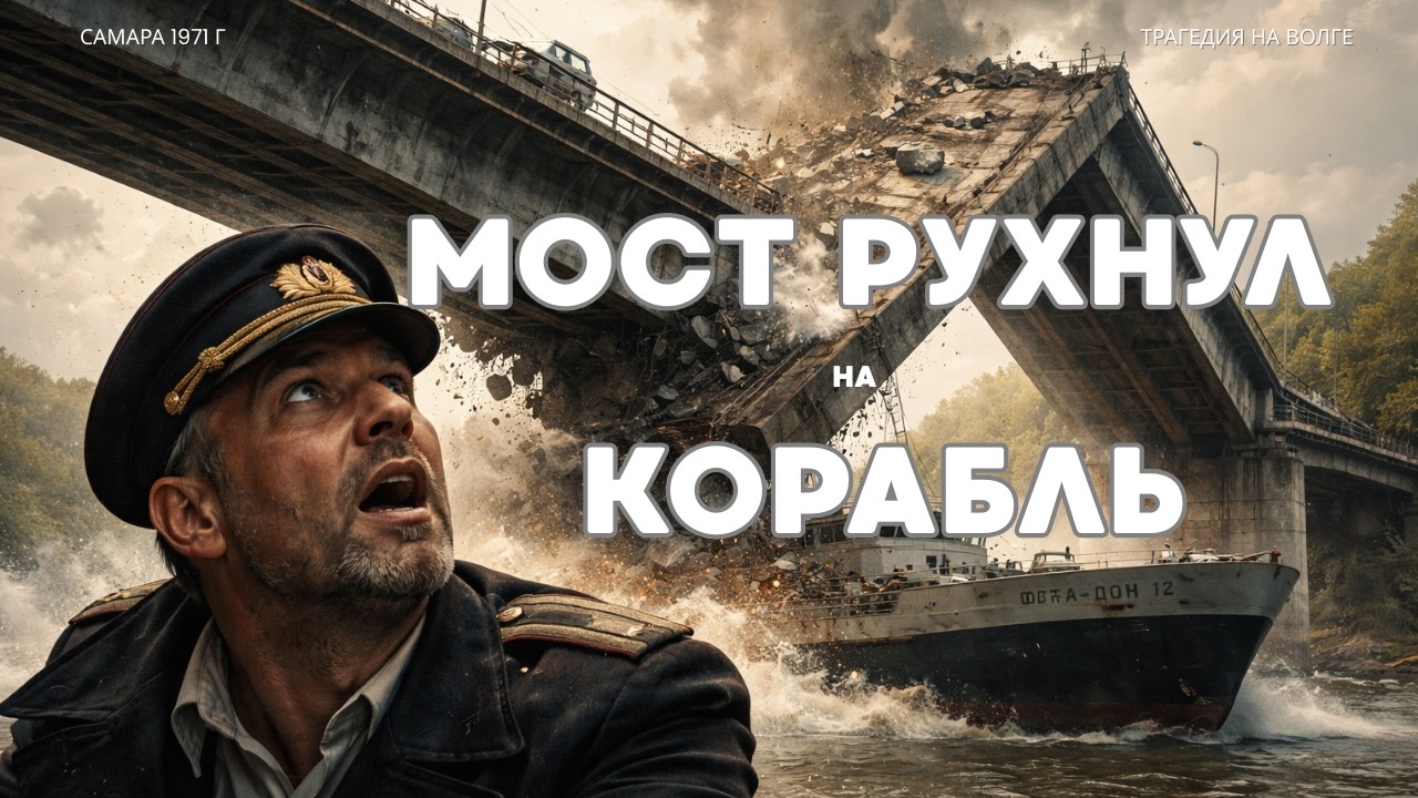 Корабль разрушил мост: катастрофа на Волге (Самара, 1971) | Ship Hits Bridge Disaster