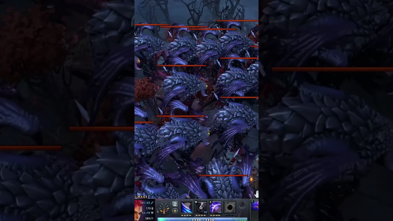 спокойно бил лес на керри,а тут #dota #pudge #roshan