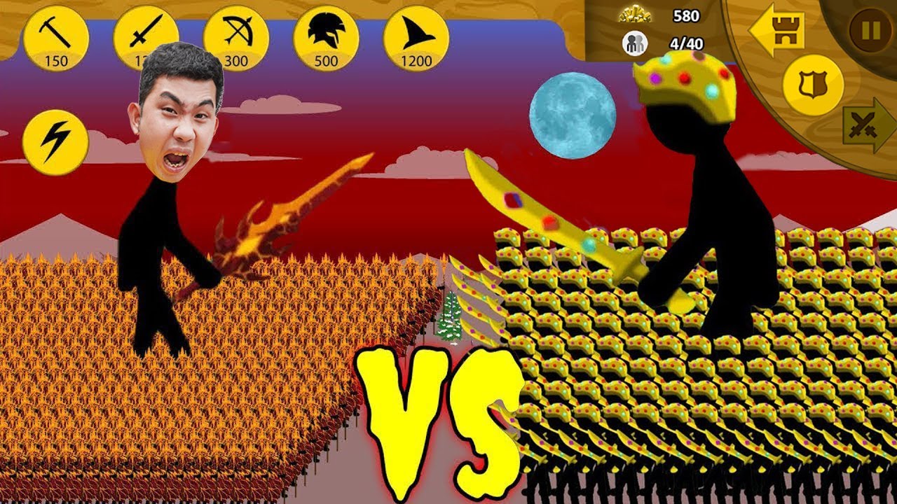Quân Híp Chơi STICK WAR LEGACY Triệu Hồi 1000 Kiếm Sĩ Theo Yêu Cầu Của Fan