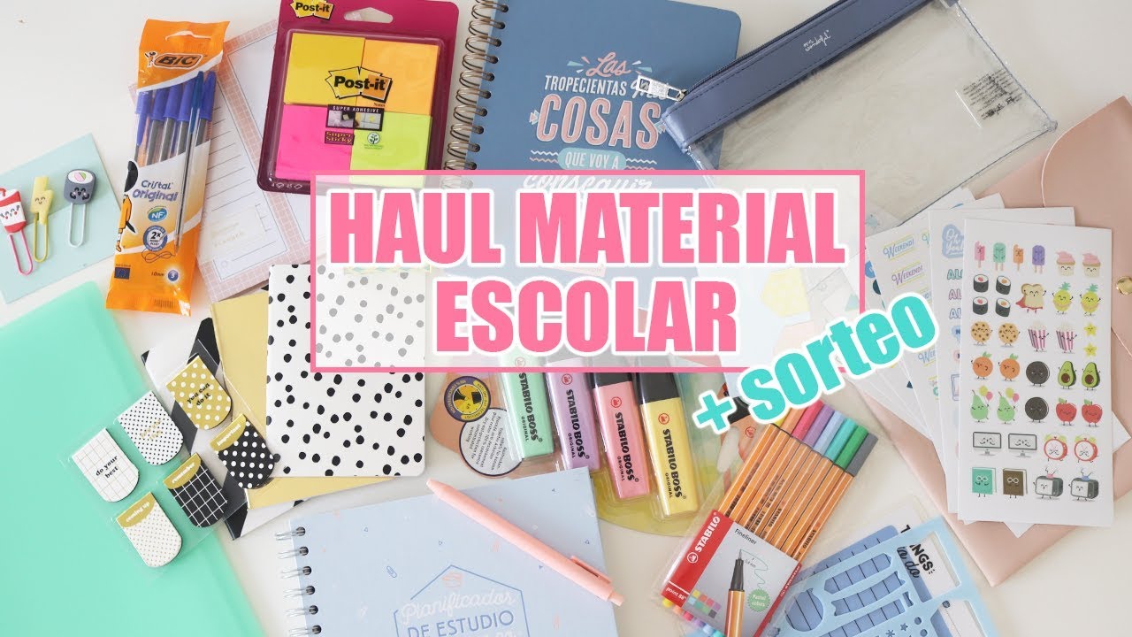 HAUL MATERIAL ESCOLAR 2018/19 y ORGANIZACIÓN (SIN PUBLI) | Laura Muñoz