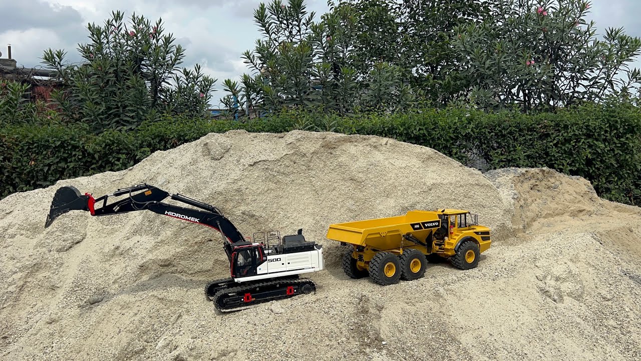 #2 Buluşma / Meet 01.09.2024 | Hidromek 500 LCHD Excavator Metalhobi & Volvo A40G Truck RC Oyuncak