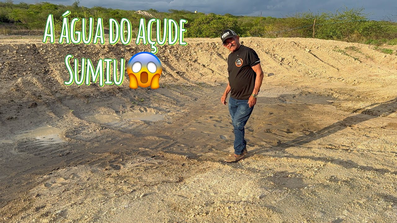 A água do açude sumiu 