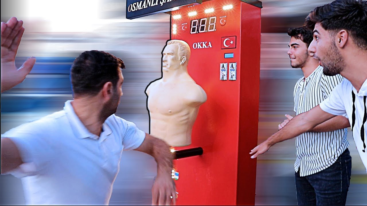 TÜRKİYE’DEKİ İLK TOKAT MAKİNESİ ! En Güçlü Vuran Kazanır