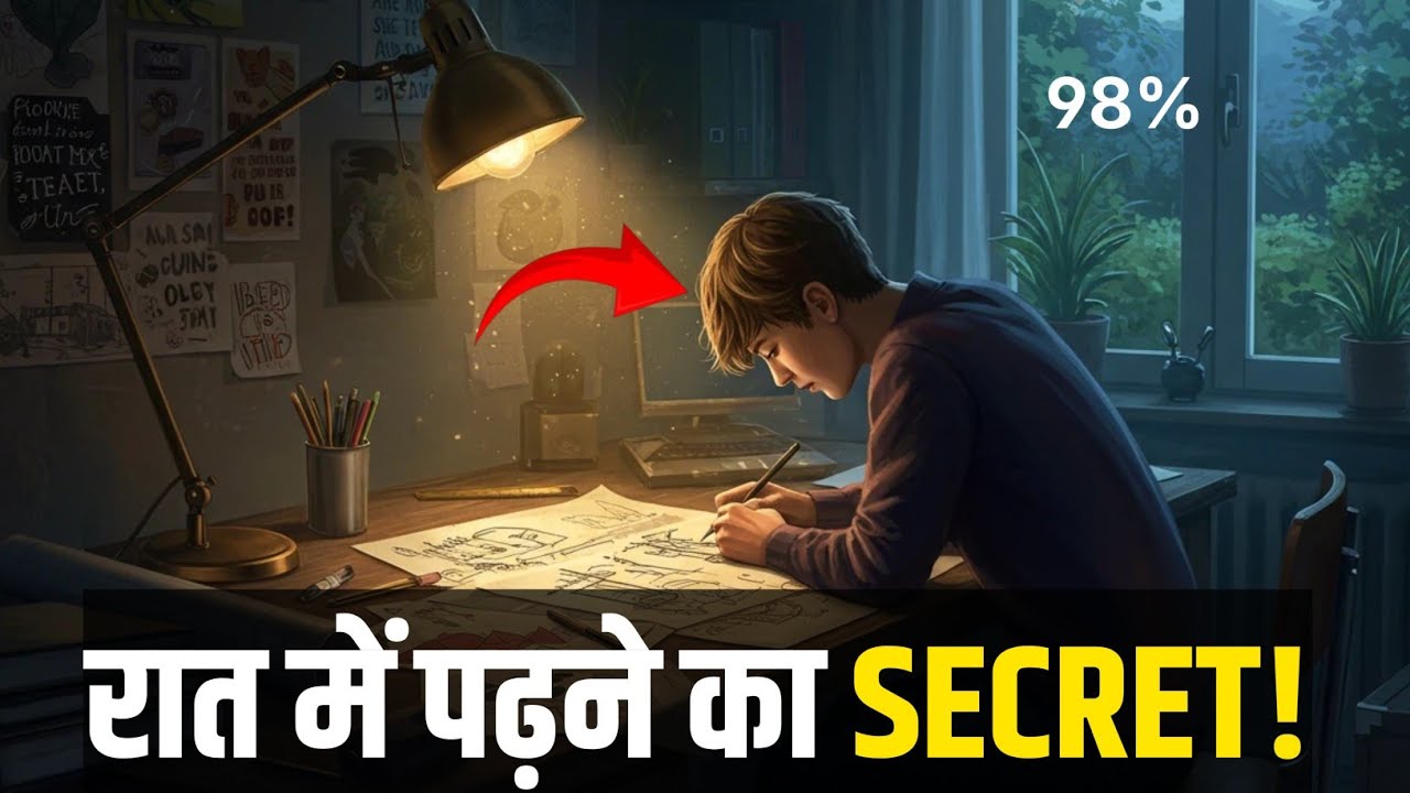 Raat Me Padhne Ka Best Tarika | Night Study Tips for Students