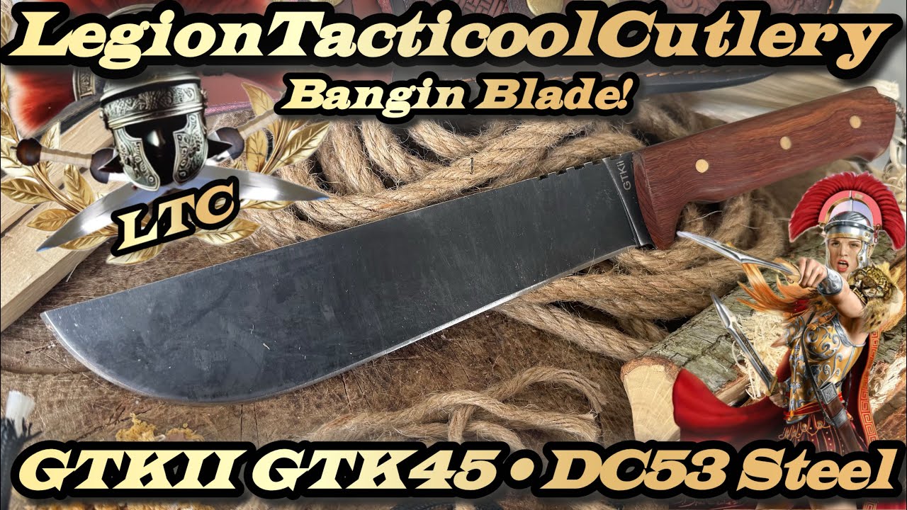 GTKii GTK 45 in DC53 Steel and Rosewood handles!