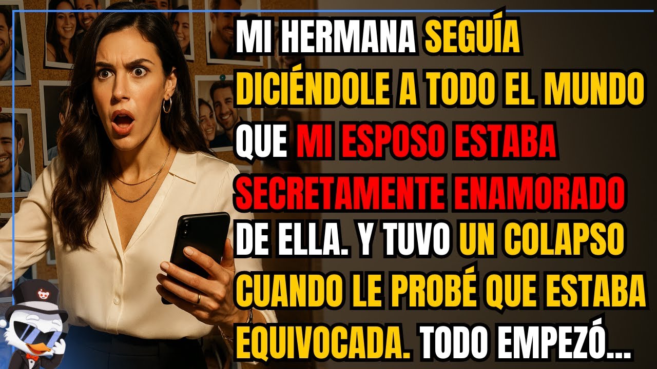Mi hermana seguía diciéndole a todo el mundo que mi esposo estaba secretamente enamorado de ella...