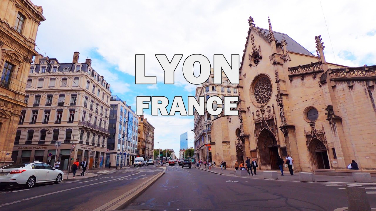 Lyon, France - Driving Tour 4K